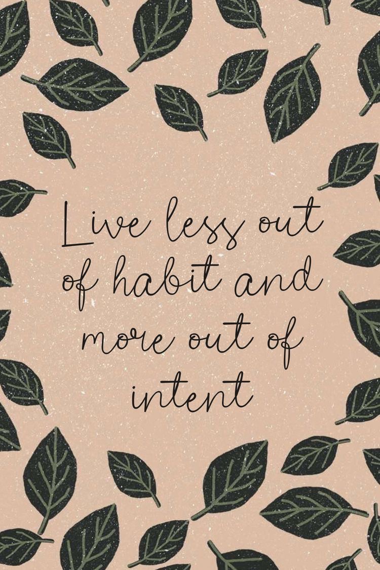 Living Intentionally